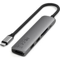 Док-станция Satechi 6-in-1 USB-C Slim Multiport Adapter ST-P6SM (серый) - Превью изображения №2 — Интернет-магазин ПроЗаказ