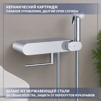 Унитаз напольный Lauter W76 P-TRAP 21122762 + гигиенический душ Infinity 21LT0103CH (горизонтальный выпуск) - Превью изображения №8 — Интернет-магазин ПроЗаказ