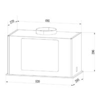 Кухонная вытяжка Weissgauff Aura 850 WH - Превью изображения №4 — Интернет-магазин ПроЗаказ
