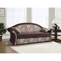 Диван Анмикс Риччи (темно-коричневый, велюр/принт инкас) - Превью изображения №5 — Интернет-магазин ПроЗаказ