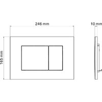 Унитаз подвесной Roxen Antares Tornado в комплекте с инсталляцией Asten Readle Zentralmodul с кнопкой сатин (хром матовый) - Превью изображения №23 — Интернет-магазин ПроЗаказ