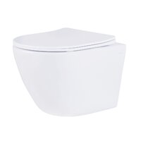 Унитаз подвесной Roxen Antares Tornado в комплекте с инсталляцией Asten Readle Zentralmodul с кнопкой сатин (хром матовый) - Превью изображения №2 — Интернет-магазин ПроЗаказ