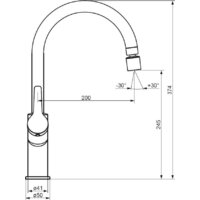 Смеситель Damixa Eclipse DX310722300 - Превью изображения №4 — Интернет-магазин ПроЗаказ