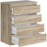 Комод Mio Tesoro Мальта 4 ящика 80x99 2.05.02.070.3 (дуб сонома) - Превью изображения №2 — Интернет-магазин ПроЗаказ