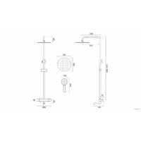 Душевая система  Rea Lungo Chrome TermoREA-P6607 - Превью изображения №3 — Интернет-магазин ПроЗаказ