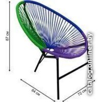 Набор садовой мебели Garden Story Акапулько AC-MT003 (черный/синий/фиолетовый/зеленый) - Превью изображения №2 — Интернет-магазин ПроЗаказ