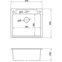 Кухонная мойка AV Engineering Unit AVE550500SLA (серебристый) - Превью изображения №6 — Интернет-магазин ПроЗаказ