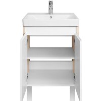  Акватон Тумба под умывальник Сканди Doors 55 1A278801SDB20 (белый/дуб верона) - Превью изображения №2 — Интернет-магазин ПроЗаказ