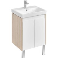  Акватон Тумба под умывальник Сканди Doors 55 1A278801SDB20 (белый/дуб верона) - Превью изображения №6 — Интернет-магазин ПроЗаказ