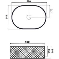 Умывальник Roxen Vine Oval 570240 - Превью изображения №2 — Интернет-магазин ПроЗаказ