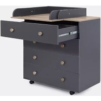 Детский комод Rant Elsa Pro 800/3 (moon grey) - Превью изображения №4 — Интернет-магазин ПроЗаказ