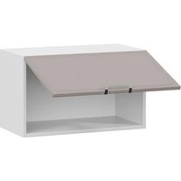 Шкаф навесной Трия Белладжио 1ВВ6Г с одной откидной дверью (белый/софт капучино) - Превью изображения №2 — Интернет-магазин ПроЗаказ