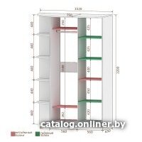 Шкаф-купе Кортекс-мебель Лагуна ШК04-01 правая консоль (венге) - Превью изображения №4 — Интернет-магазин ПроЗаказ