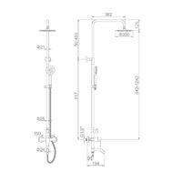 Душевая система  Ledeme L72402 - Превью изображения №6 — Интернет-магазин ПроЗаказ