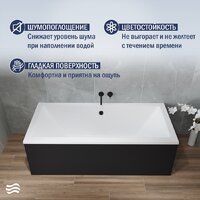 Ванна Lauter Oasis 190х90 21203090 (с ножками и лицевым черным экраном) - Превью изображения №8 — Интернет-магазин ПроЗаказ