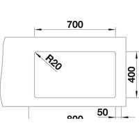 Кухонная мойка Blanco Etagon 700-U (антрацит) - Превью изображения №3 — Интернет-магазин ПроЗаказ
