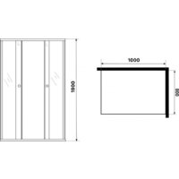 Душевой уголок Niagara Eco NG-1018-14QBLACK 100x80x190 (черный/стекло мозаика) - Превью изображения №5 — Интернет-магазин ПроЗаказ