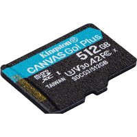 Карта памяти Kingston Canvas Go! Plus microSDXC 512GB SDCG3/512GBSP - Превью изображения №2 — Интернет-магазин ПроЗаказ