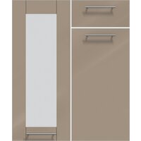 Готовая кухня Интерлиния Мила Пластик 1.68x3.0 PR (туманный глянец/туманный глянец/дуб бунратти) - Превью изображения №5 — Интернет-магазин ПроЗаказ
