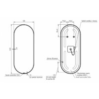  Cersanit Зеркало Eclipse Smart 50x122 64151 - Превью изображения №6 — Интернет-магазин ПроЗаказ