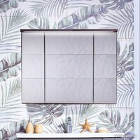  Бриклаер Шкаф с зеркалом Кристалл 95 (софт графит) - Превью изображения №2 — Интернет-магазин ПроЗаказ