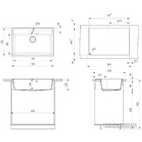 Кухонная мойка Ulgran U-600 (344 ультра-черный) - Превью изображения №3 — Интернет-магазин ПроЗаказ