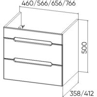  Viant Тумба под умывальник Марсель Como 60 VMAR60CO-T2YP - Превью изображения №6 — Интернет-магазин ПроЗаказ