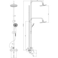 Душевая система  Rossinka Silvermix B35-46 - Превью изображения №2 — Интернет-магазин ПроЗаказ