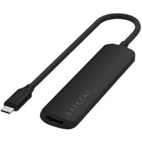 Satechi 4-in-1 USB-C Slim Multiport Adapter 4K ST-P4SK (черный)