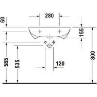 Умывальник Duravit Vital Seria D-Code 23126000002 - Превью изображения №5 — Интернет-магазин ПроЗаказ