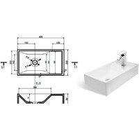 Умывальник Эстет Мини 40x22 1-0020 - Превью изображения №5 — Интернет-магазин ПроЗаказ
