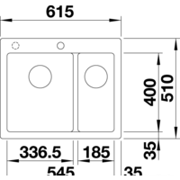 Кухонная мойка Blanco Pleon 6 Split 525955 (черный) - Превью изображения №4 — Интернет-магазин ПроЗаказ