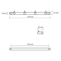 Крючок для ванны Bemeta Dark 104606100 - Превью изображения №2 — Интернет-магазин ПроЗаказ