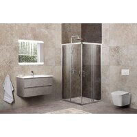 Душевой уголок BelBagno UNIQUE-A-2-85/100-C-Cr (прозрачное стекло) - Превью изображения №2 — Интернет-магазин ПроЗаказ