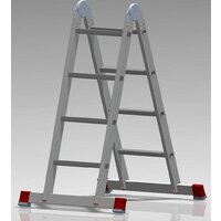 Лестница-трансформер Новая высота NV 331 шарнирная 2x4 ступени - Превью изображения №3 — Интернет-магазин ПроЗаказ