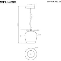Припотолочная люстра ST Luce SL6014.423.01 - Превью изображения №6 — Интернет-магазин ПроЗаказ
