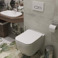 Унитаз подвесной Roxen Cube Bidet 530135-01X Rimless Soft Close с функцией биде - Превью изображения №3 — Интернет-магазин ПроЗаказ