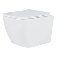 Унитаз подвесной Roxen Cube Bidet 530135-01X Rimless Soft Close с функцией биде - Превью изображения №6 — Интернет-магазин ПроЗаказ