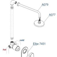 Душевая система  Wasserkraft A12777 - Превью изображения №5 — Интернет-магазин ПроЗаказ