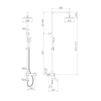 Душевая система  Ledeme L72401 - Превью изображения №2 — Интернет-магазин ПроЗаказ