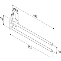 Держатель для полотенца AM.PM X-Joy A85A32622 - Превью изображения №8 — Интернет-магазин ПроЗаказ