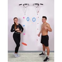 Турник Absolute Champion Оптимист АЧ 10045 (тарзанка, лестница, кольца, черный, черные ручки) - Превью изображения №4 — Интернет-магазин ПроЗаказ