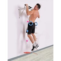 Турник Absolute Champion Оптимист АЧ 10045 (тарзанка, лестница, кольца, черный, черные ручки) - Превью изображения №2 — Интернет-магазин ПроЗаказ