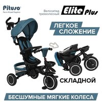 Детский велосипед Pituso Elite Plus (сине-зеленый) - Превью изображения №5 — Интернет-магазин ПроЗаказ