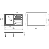 Кухонная мойка Granula GR-8601 (графит) - Превью изображения №3 — Интернет-магазин ПроЗаказ