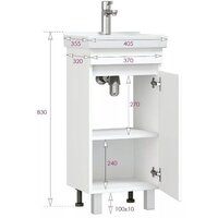  Onika Тумба под умывальник Милтон Квадро 40 104009 - Превью изображения №7 — Интернет-магазин ПроЗаказ