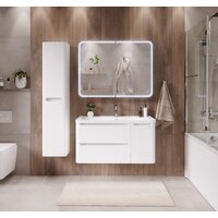  Grossman Тумба под умывальник Адель 100 см подвесная (белый) - Превью изображения №4 — Интернет-магазин ПроЗаказ