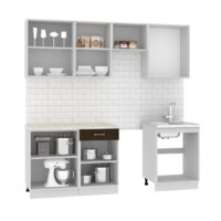 Готовая кухня Mio Tesoro Экстра-лайт 2.2 (венге светлый/венге/королевский опал) - Превью изображения №3 — Интернет-магазин ПроЗаказ