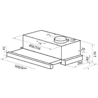 Кухонная вытяжка HOMSair Flat 60 (черный) - Превью изображения №2 — Интернет-магазин ПроЗаказ