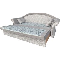 Диван Анмикс Риччи (светло-бежевый, велюр/принт инкас) - Превью изображения №3 — Интернет-магазин ПроЗаказ